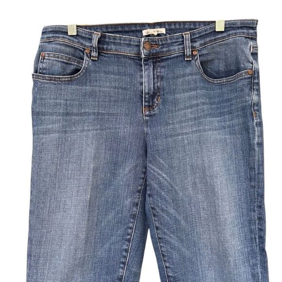 EILEEN FISHER Blue Jeans Women’s Size 8 Organic Cotton Relaxed Fix Mid Rise - Picture 3 of 9
